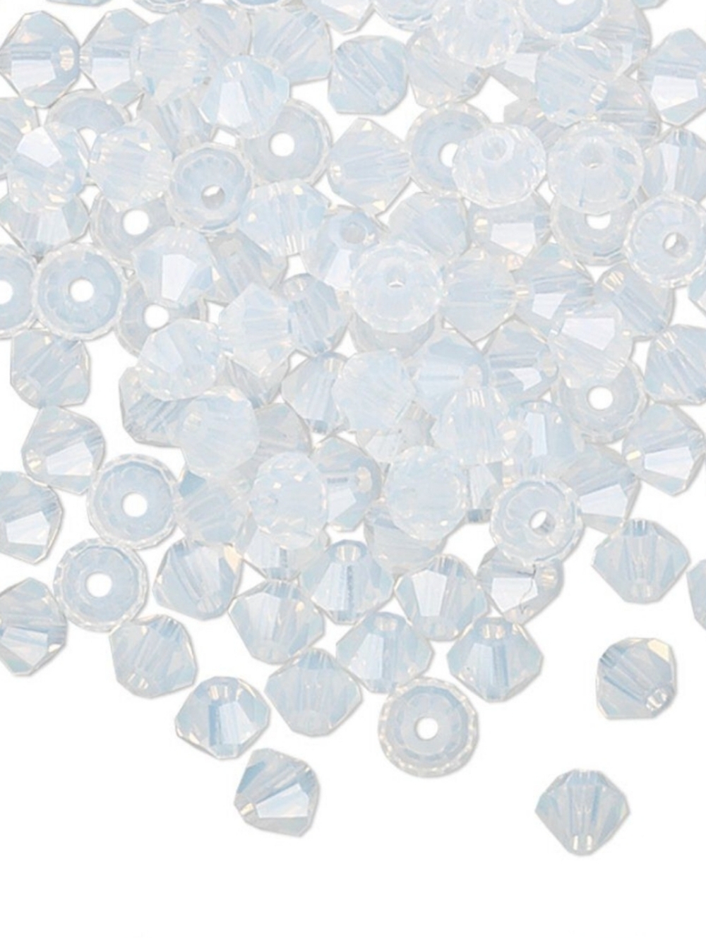1440 Swarovski White Opal 5301 Bicone Beads 3mm Transparent